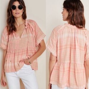 Anthropologie Pilcro The Bette Babydoll Blouse Women’s Size X-Large